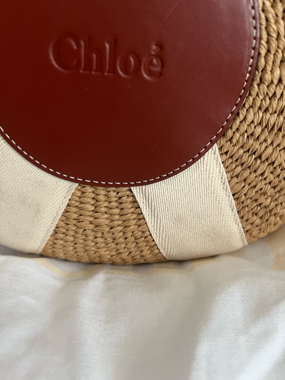 Chloe Woody Large Mifuko Basket Bag in Fair Trade Paper - Picture 10 of 11